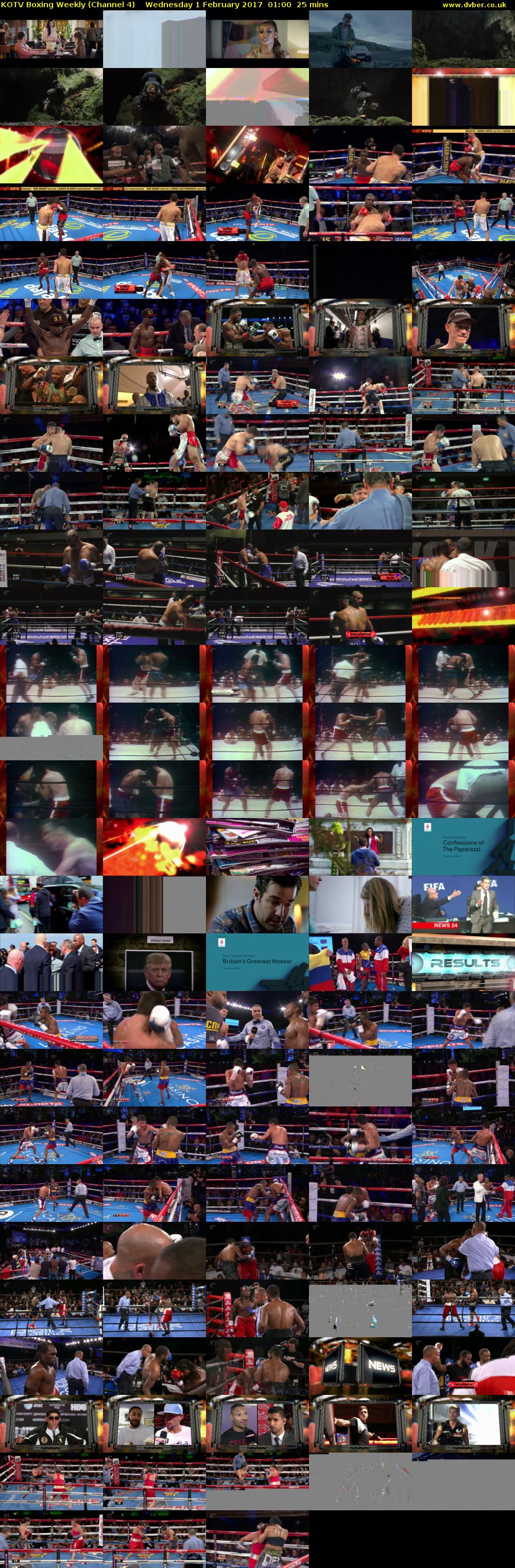 KOTV Boxing Weekly (Channel 4) Wednesday 1 February 2017 01:00 - 01:25