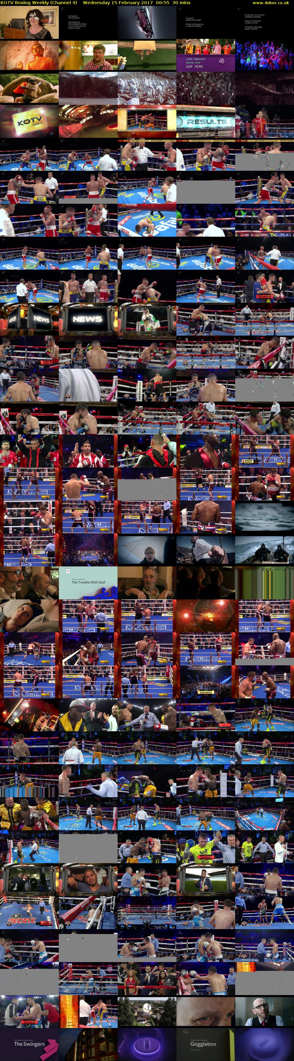 KOTV Boxing Weekly (Channel 4) Wednesday 15 February 2017 00:55 - 01:25