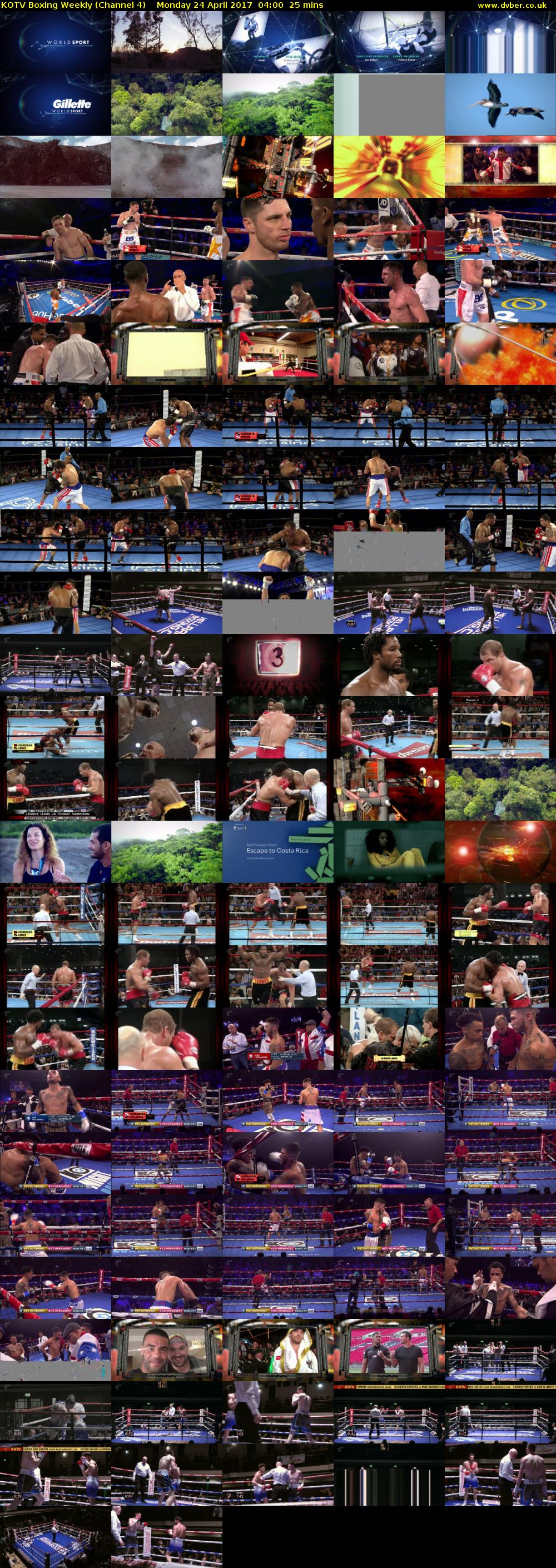 KOTV Boxing Weekly (Channel 4) Monday 24 April 2017 04:00 - 04:25