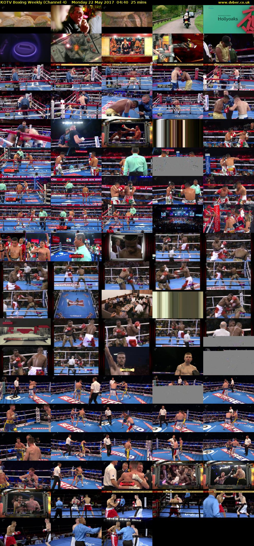 KOTV Boxing Weekly (Channel 4) Monday 22 May 2017 04:40 - 05:05