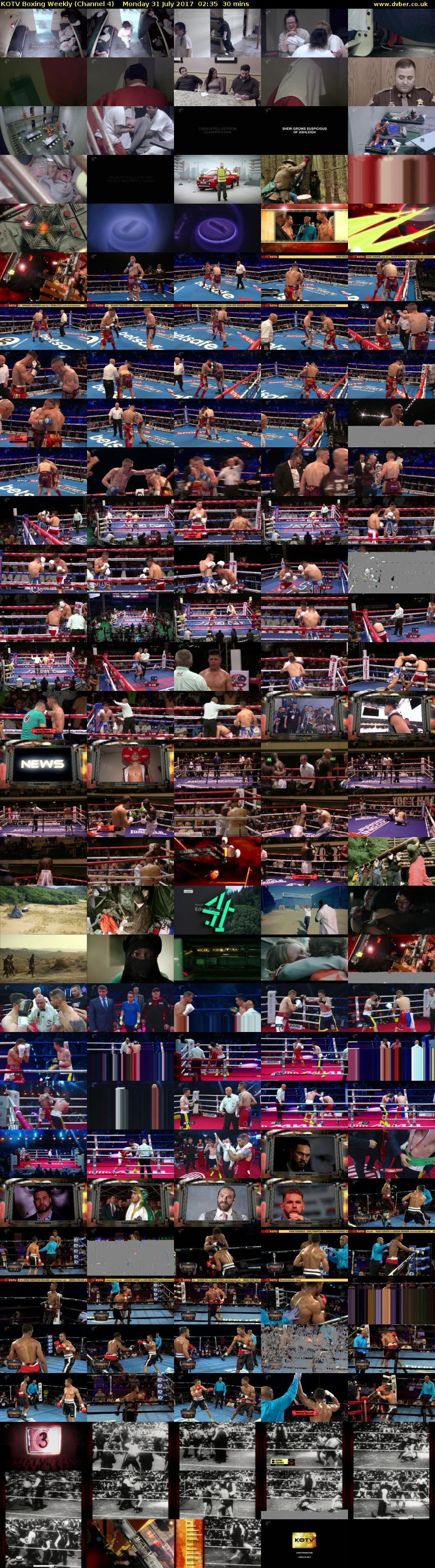 KOTV Boxing Weekly (Channel 4) Monday 31 July 2017 02:35 - 03:05