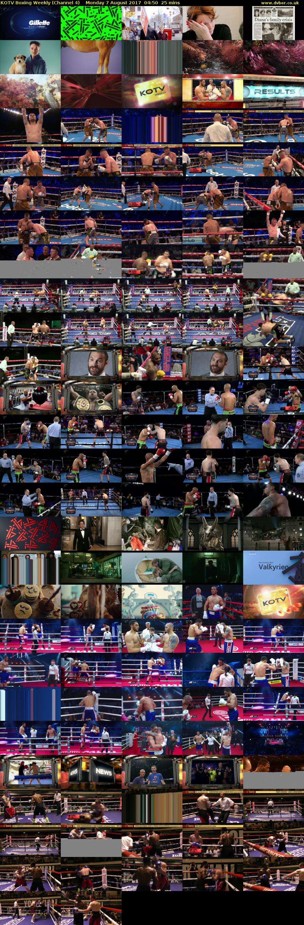 KOTV Boxing Weekly (Channel 4) Monday 7 August 2017 04:50 - 05:15