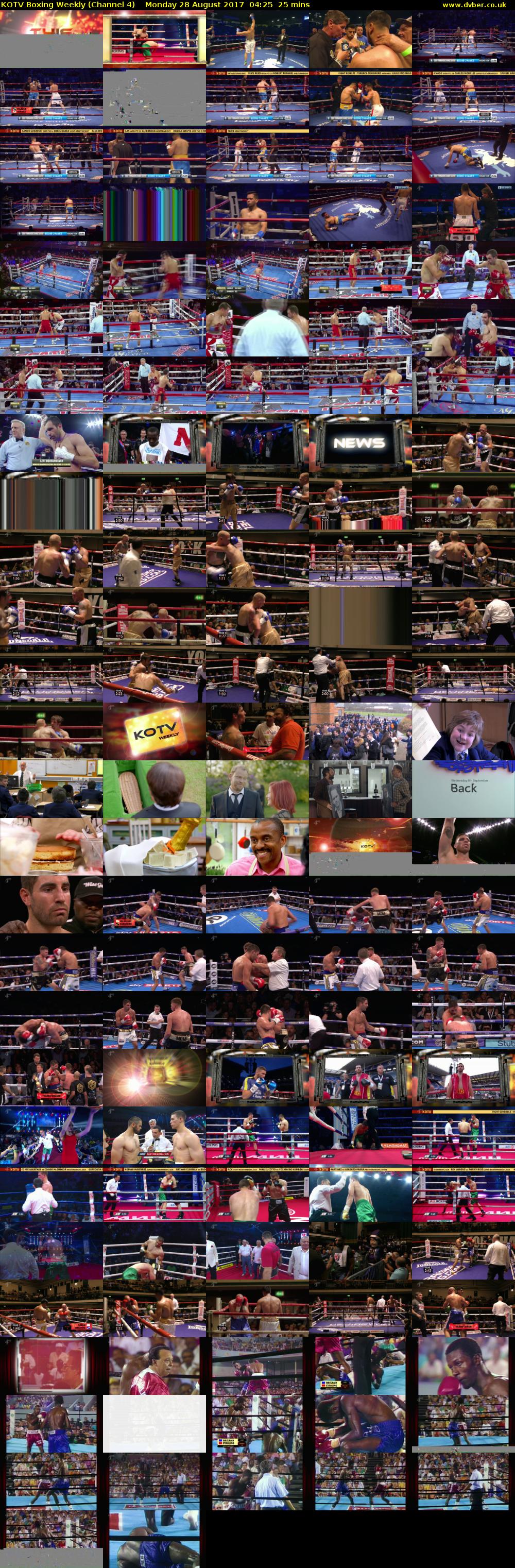 KOTV Boxing Weekly (Channel 4) Monday 28 August 2017 04:25 - 04:50