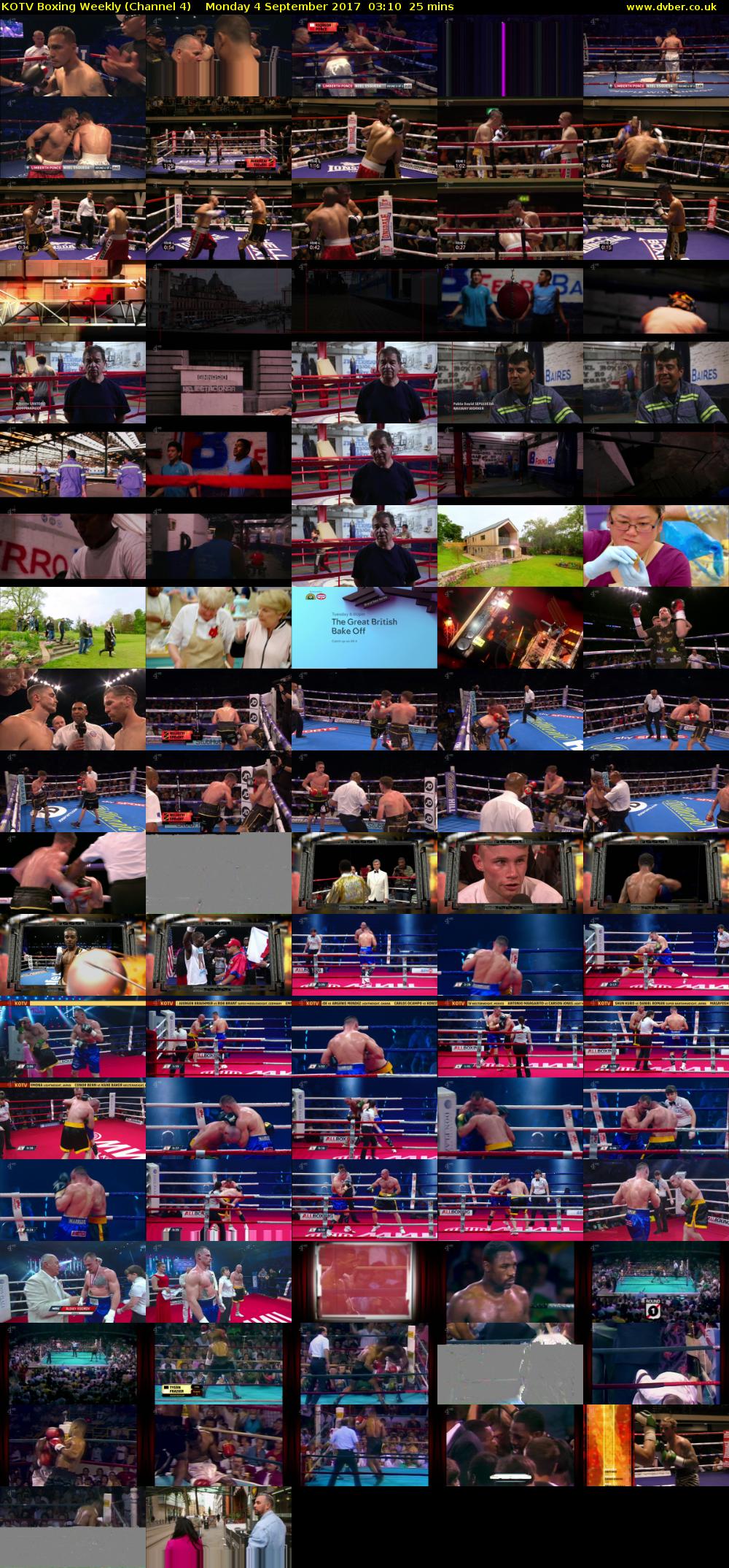 KOTV Boxing Weekly (Channel 4) Monday 4 September 2017 03:10 - 03:35