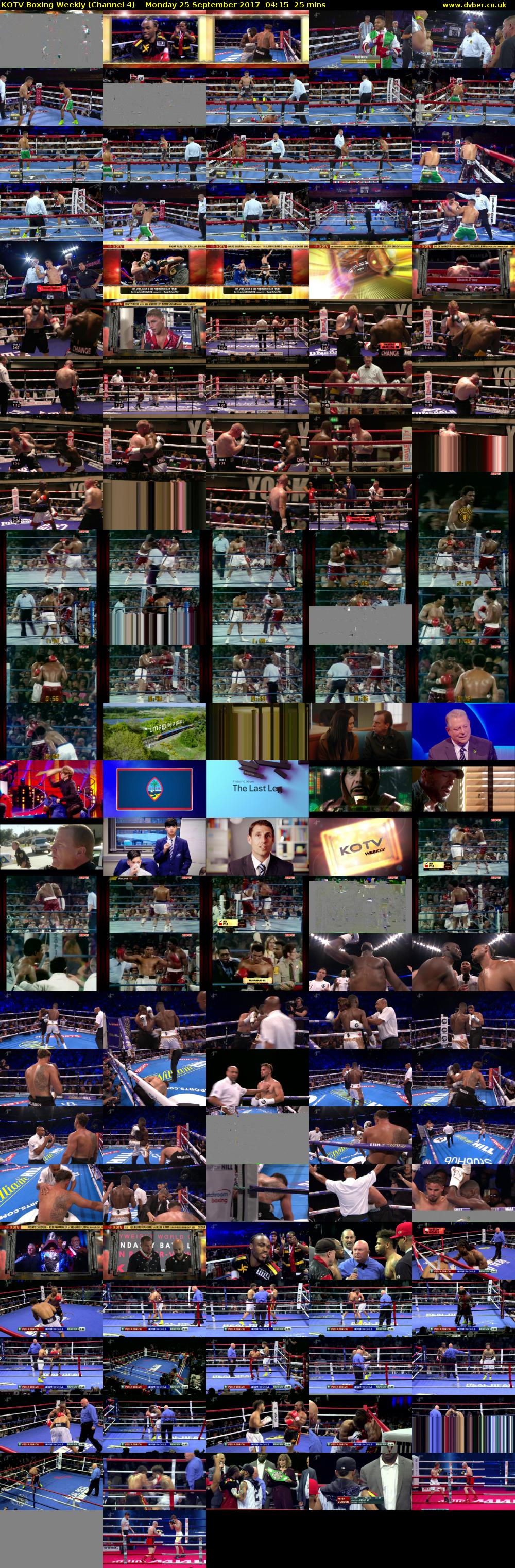 KOTV Boxing Weekly (Channel 4) Monday 25 September 2017 04:15 - 04:40