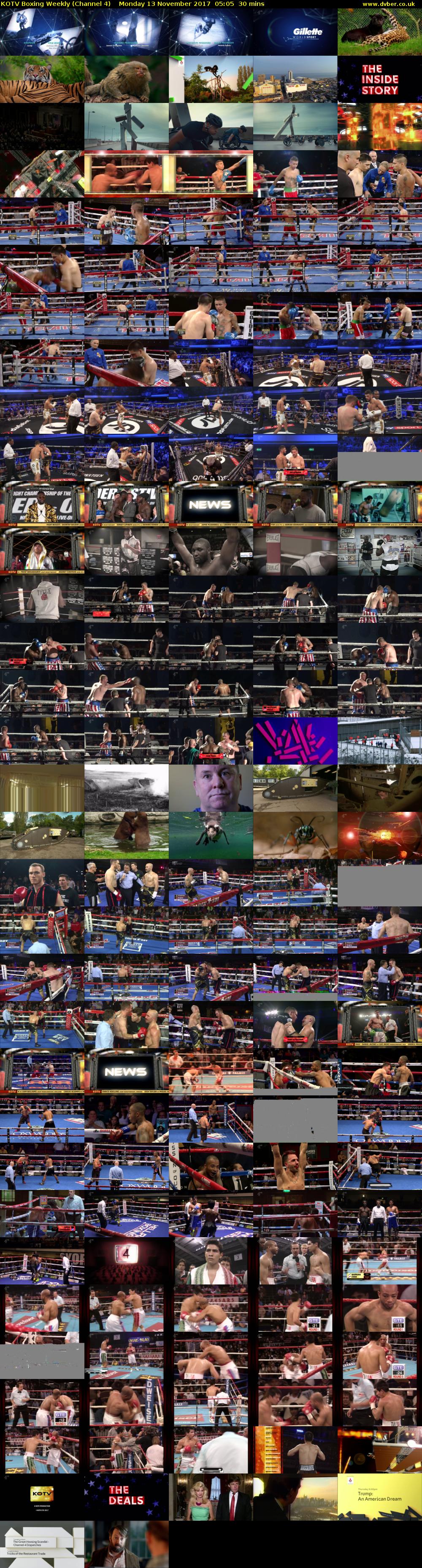KOTV Boxing Weekly (Channel 4) Monday 13 November 2017 05:05 - 05:35