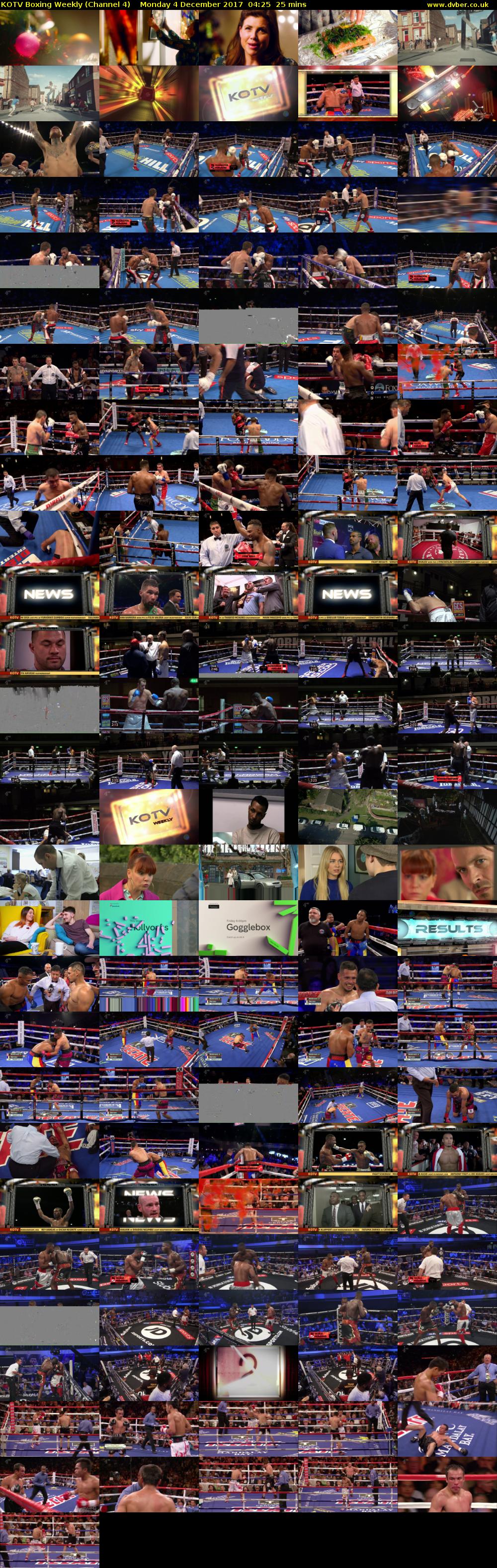KOTV Boxing Weekly (Channel 4) Monday 4 December 2017 04:25 - 04:50