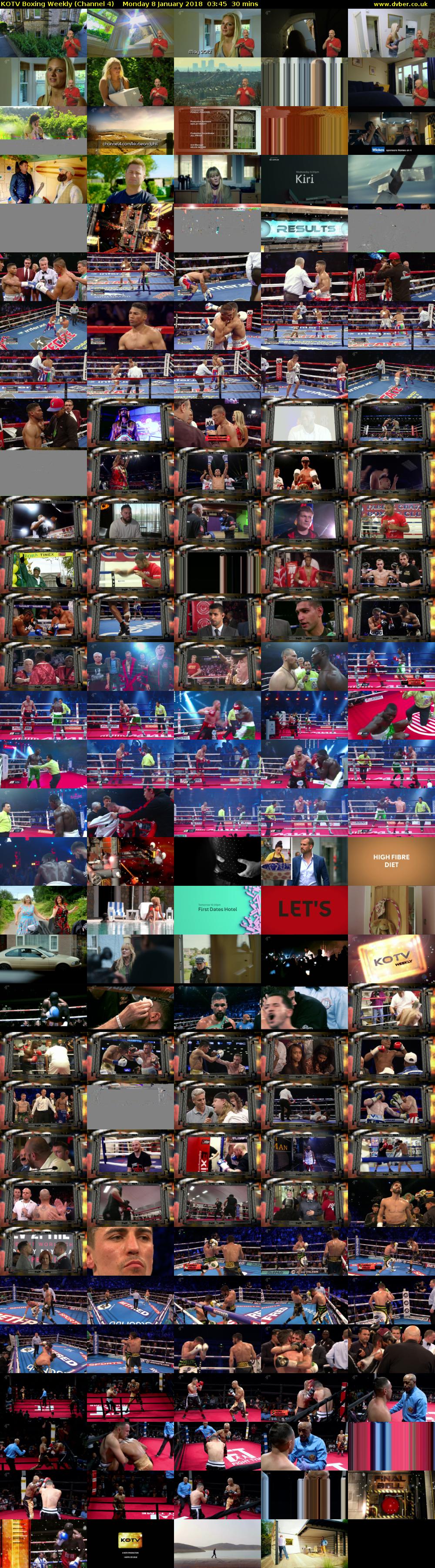KOTV Boxing Weekly (Channel 4) Monday 8 January 2018 03:45 - 04:15