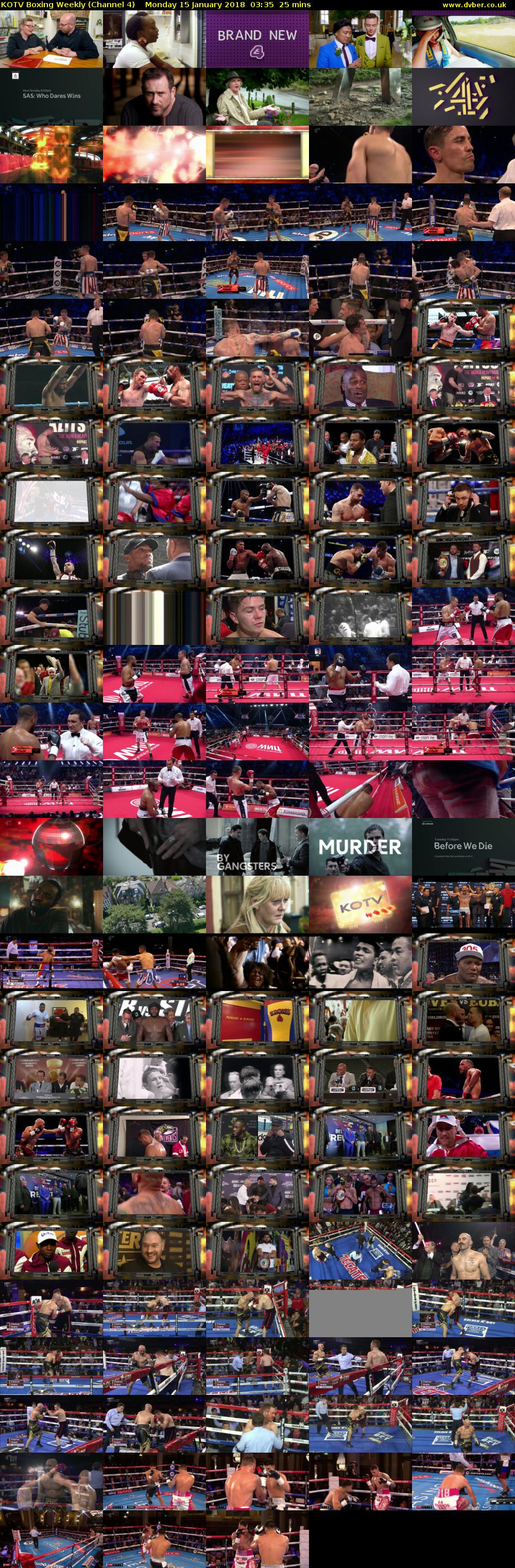KOTV Boxing Weekly (Channel 4) Monday 15 January 2018 03:35 - 04:00