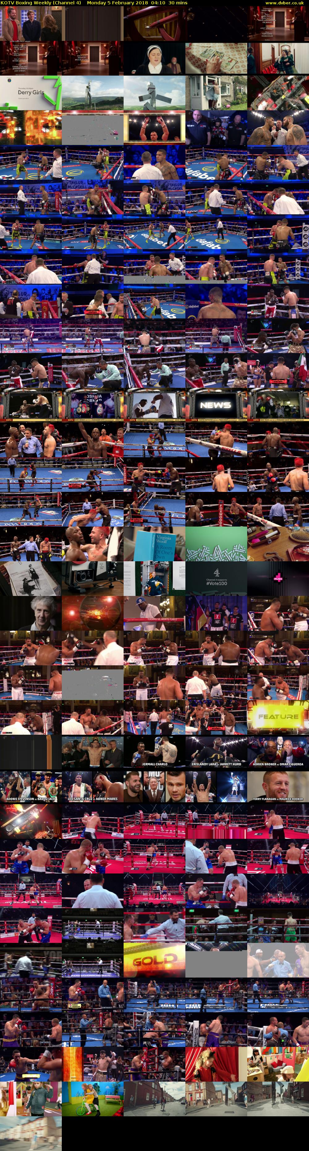 KOTV Boxing Weekly (Channel 4) Monday 5 February 2018 04:10 - 04:40