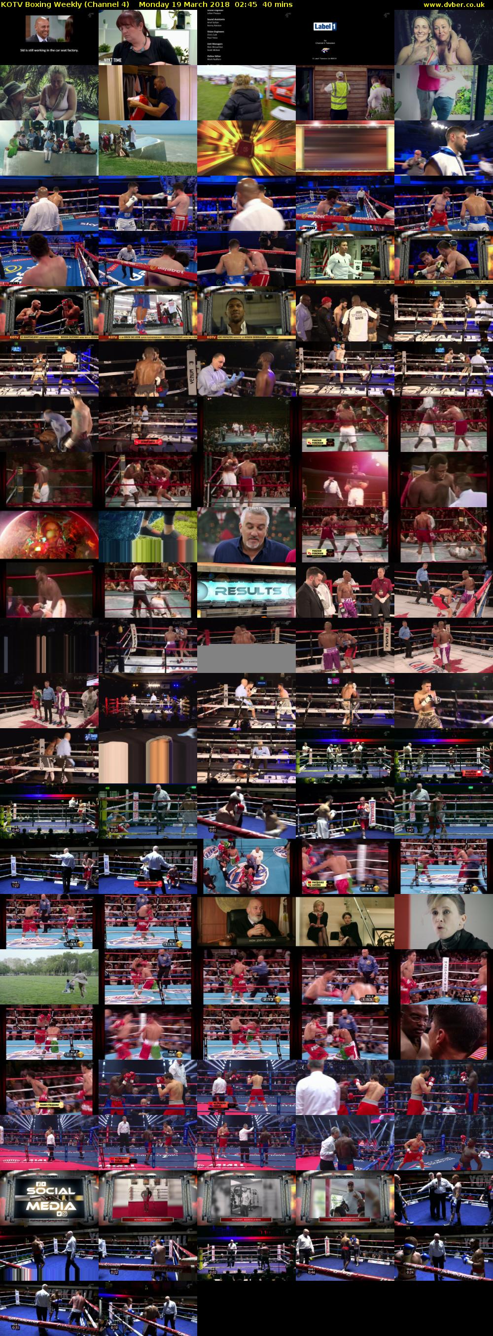 KOTV Boxing Weekly (Channel 4) Monday 19 March 2018 02:45 - 03:25