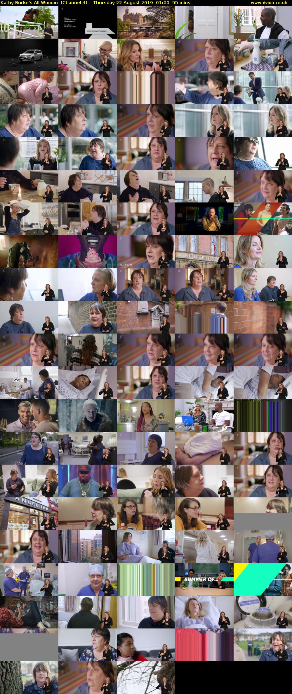 Kathy Burke's All Woman  (Channel 4) Thursday 22 August 2019 01:00 - 01:55