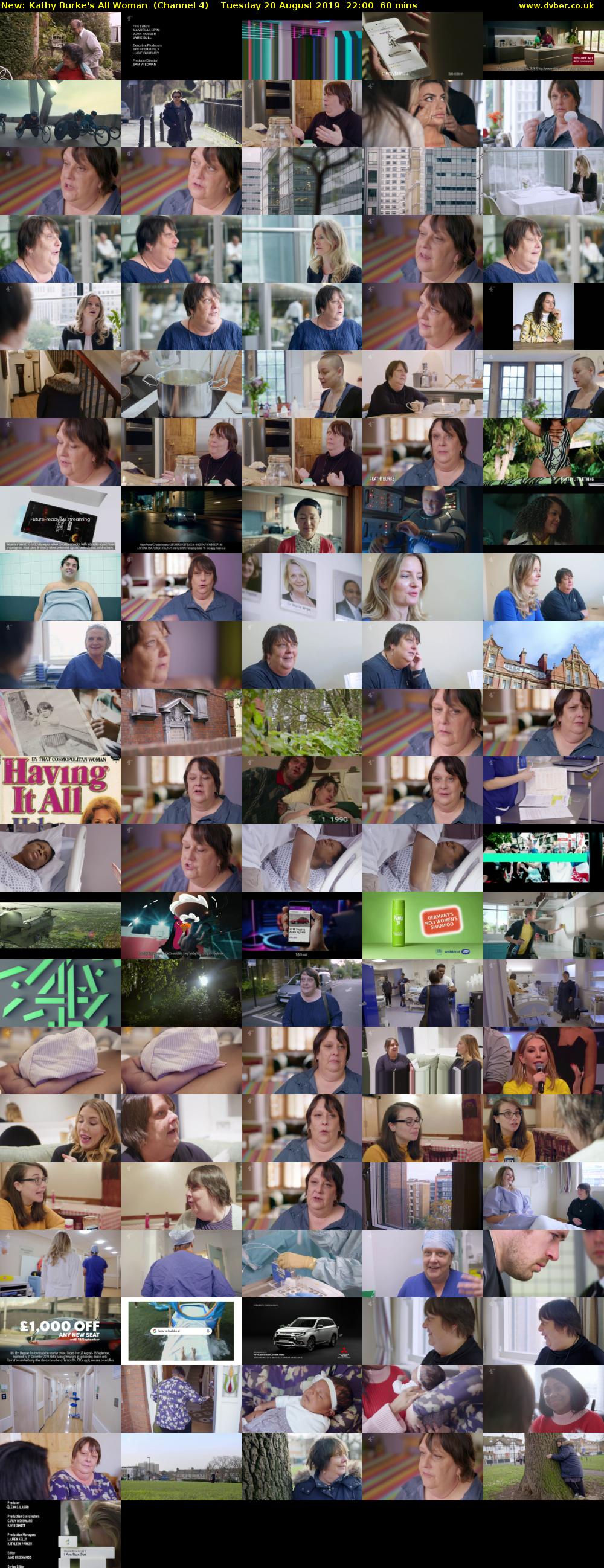 Kathy Burke's All Woman (Channel 4) Tuesday 20 August 2019 22:00 - 23:00