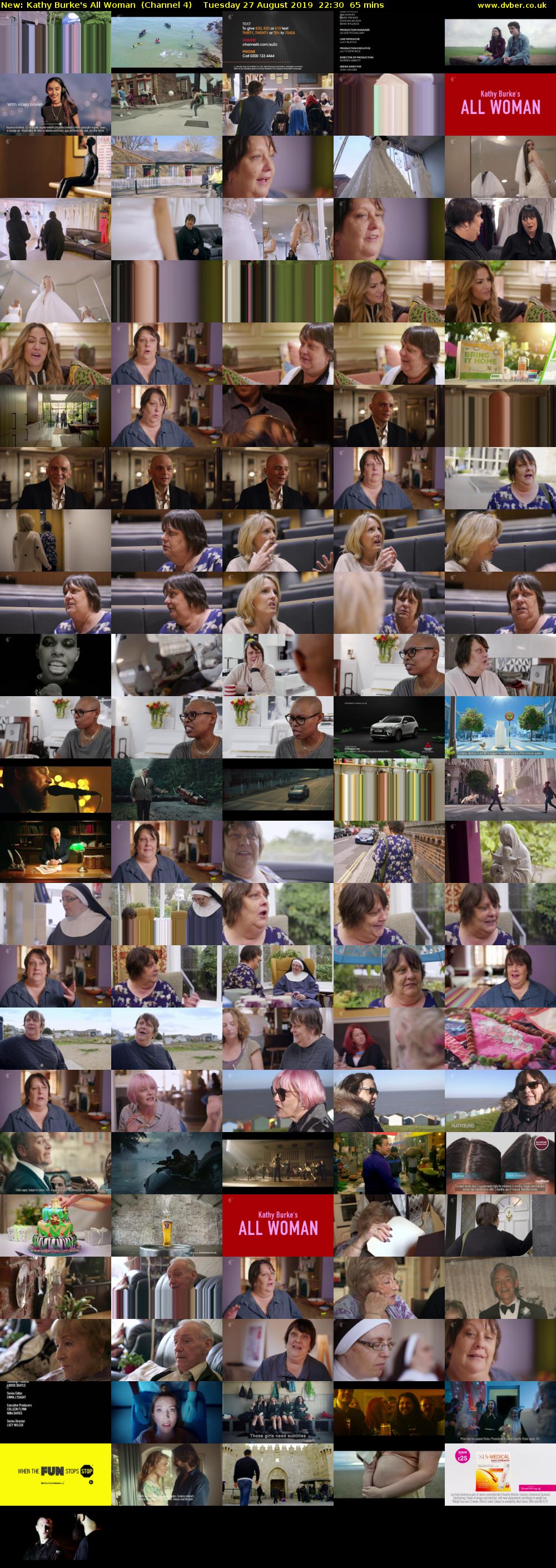 Kathy Burke's All Woman (Channel 4) Tuesday 27 August 2019 22:30 - 23:35