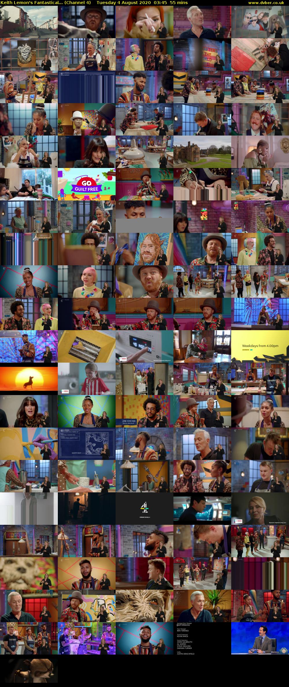 Keith Lemon's Fantastical... (Channel 4) Tuesday 4 August 2020 03:45 - 04:40