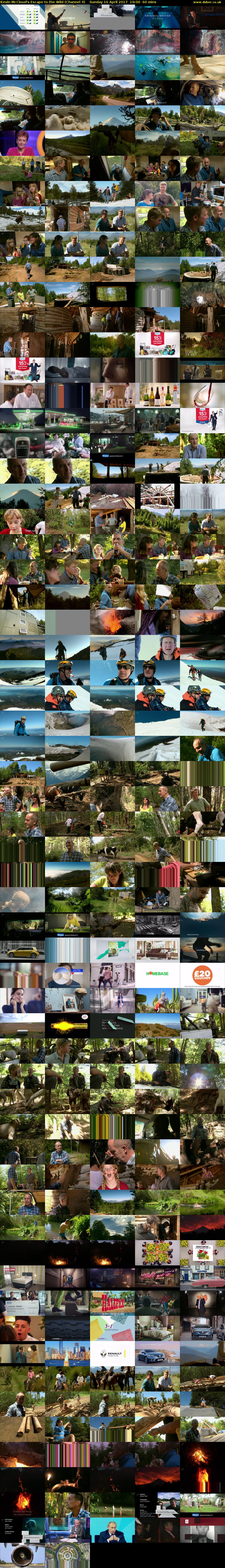 Kevin McCloud's Escape to the Wild (Channel 4) Sunday 16 April 2017 19:00 - 20:00
