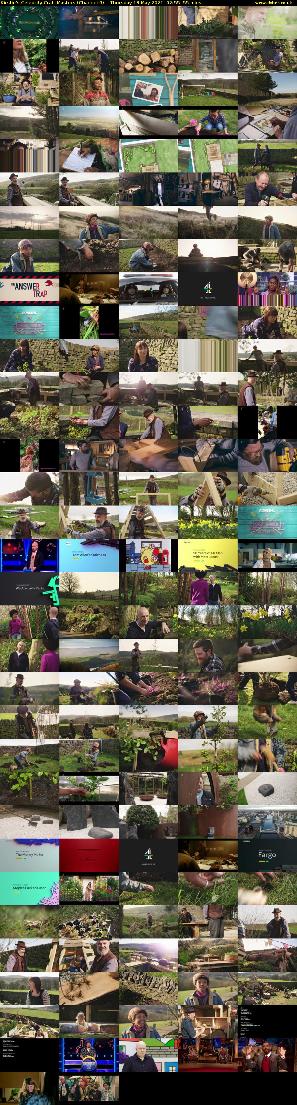 Kirstie's Celebrity Craft Masters (Channel 4) Thursday 13 May 2021 02:55 - 03:50