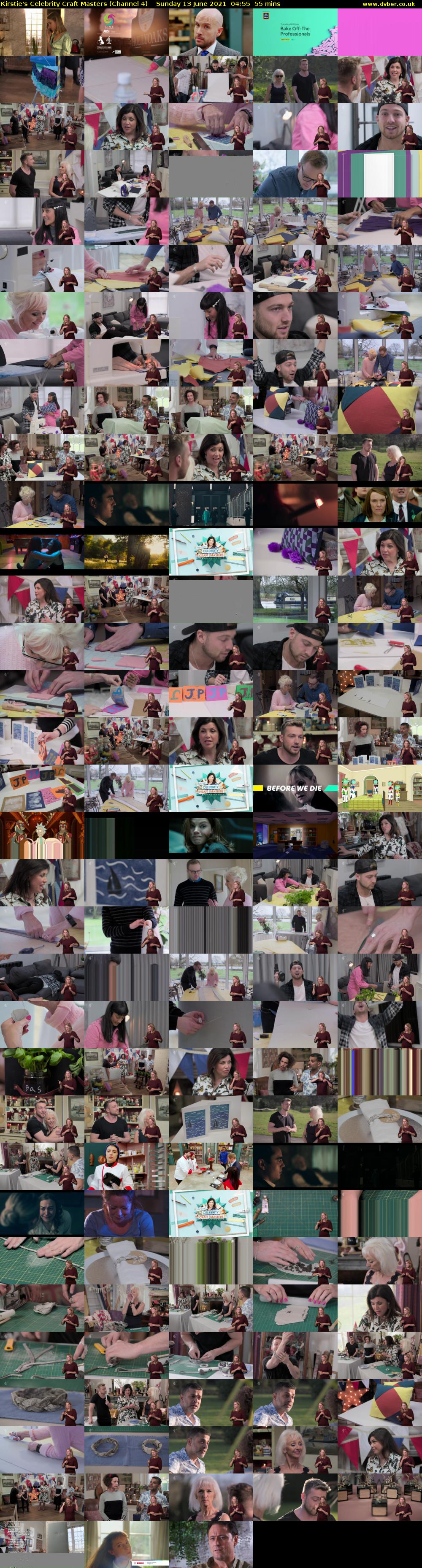 Kirstie's Celebrity Craft Masters (Channel 4) Sunday 13 June 2021 04:55 - 05:50