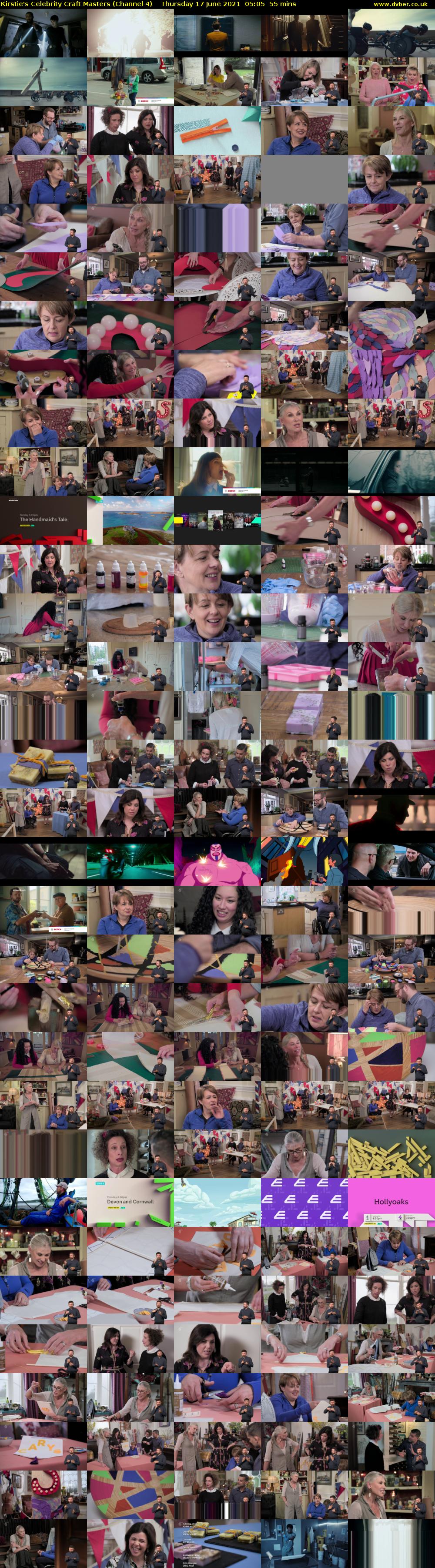 Kirstie's Celebrity Craft Masters (Channel 4) Thursday 17 June 2021 05:05 - 06:00