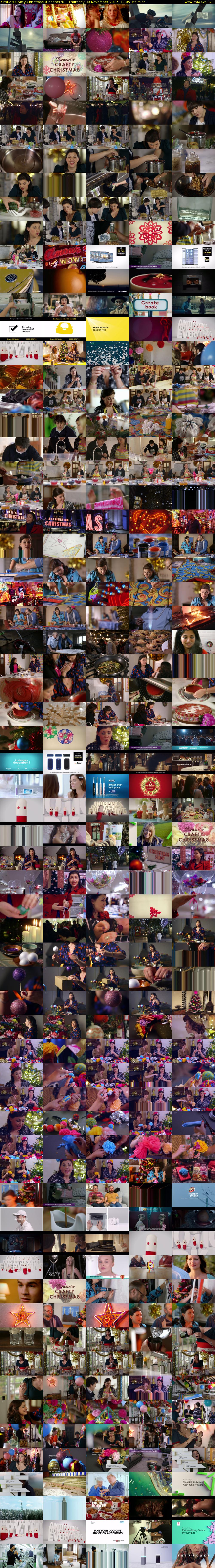 Kirstie's Crafty Christmas (Channel 4) Thursday 30 November 2017 13:05 - 14:10