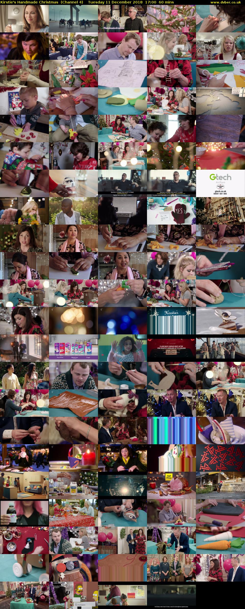 Kirstie's Handmade Christmas  (Channel 4) Tuesday 11 December 2018 17:00 - 18:00