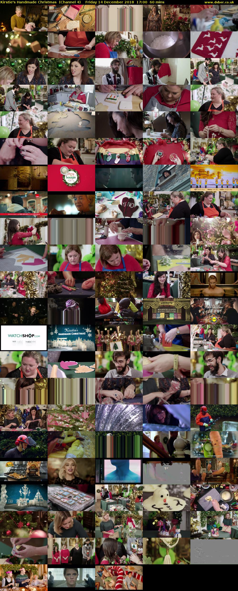 Kirstie's Handmade Christmas  (Channel 4) Friday 14 December 2018 17:00 - 18:00