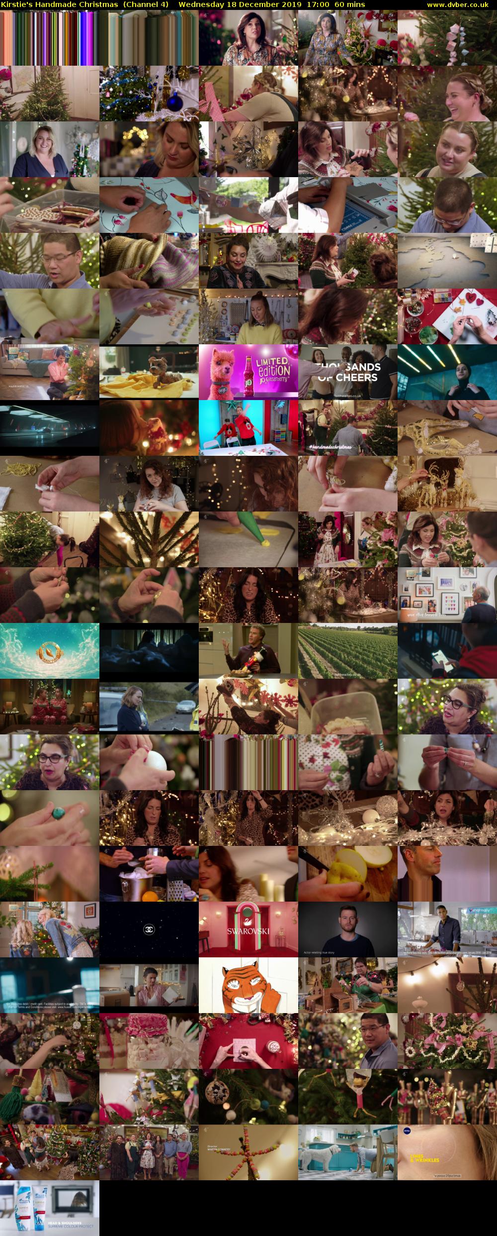 Kirstie's Handmade Christmas  (Channel 4) Wednesday 18 December 2019 17:00 - 18:00