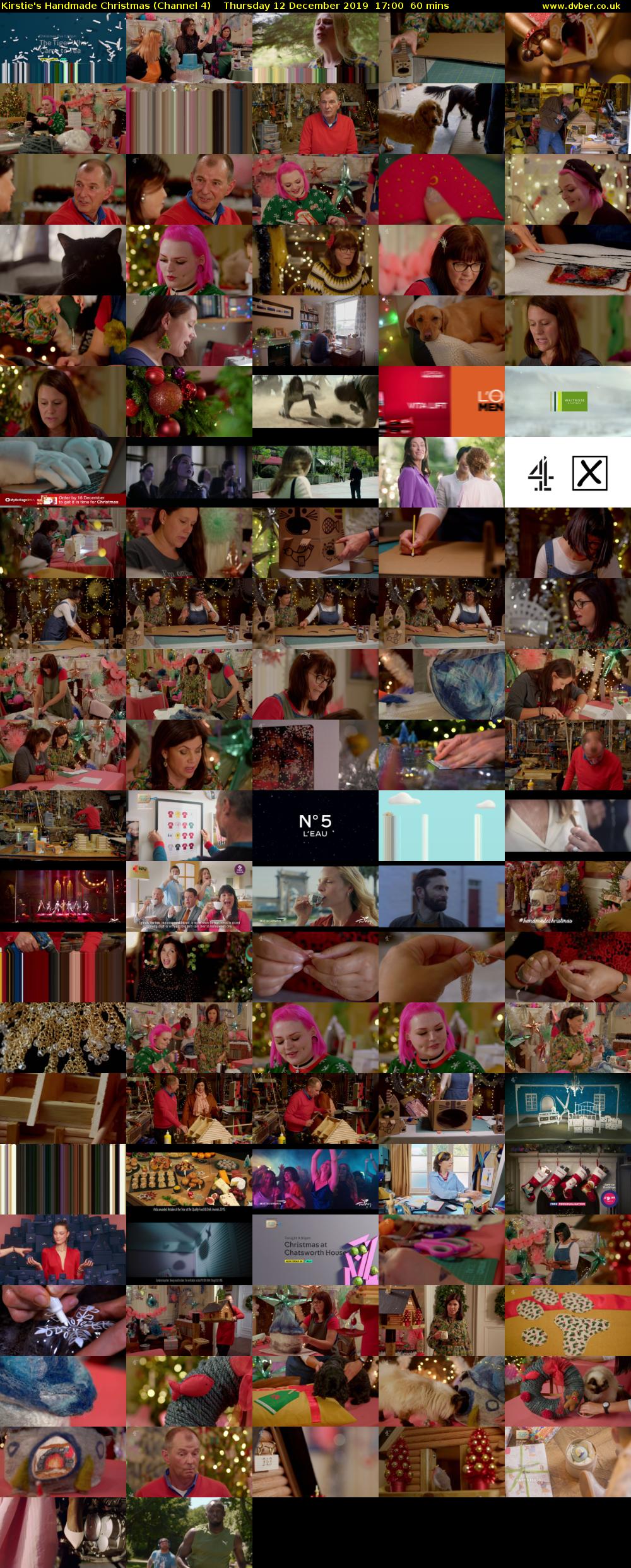 Kirstie's Handmade Christmas (Channel 4) Thursday 12 December 2019 17:00 - 18:00