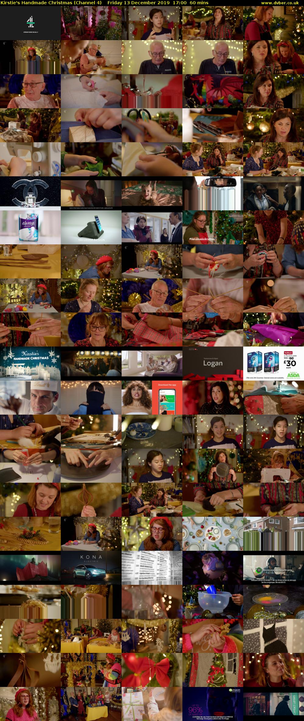 Kirstie's Handmade Christmas (Channel 4) Friday 13 December 2019 17:00 - 18:00