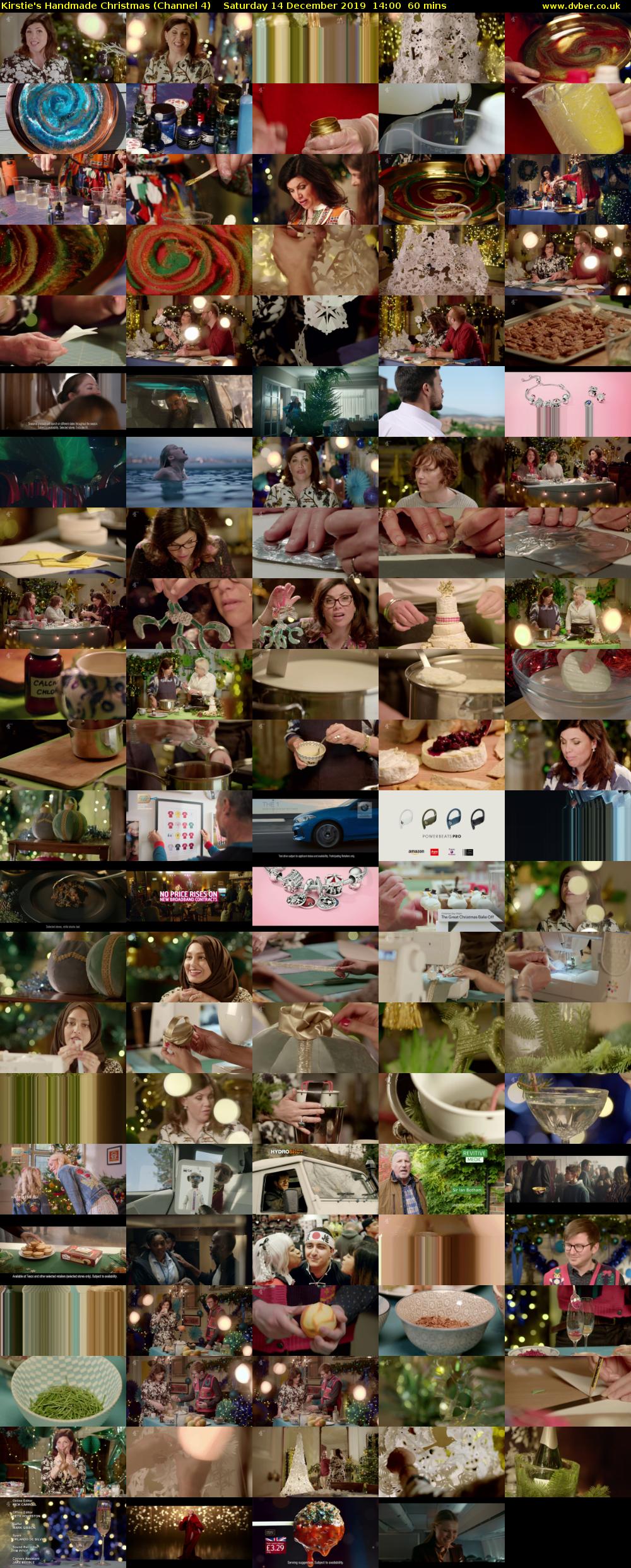 Kirstie's Handmade Christmas (Channel 4) Saturday 14 December 2019 14:00 - 15:00