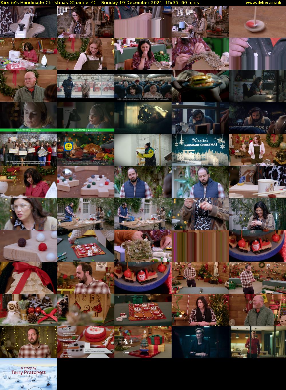Kirstie's Handmade Christmas (Channel 4) Sunday 19 December 2021 15:35 - 16:35