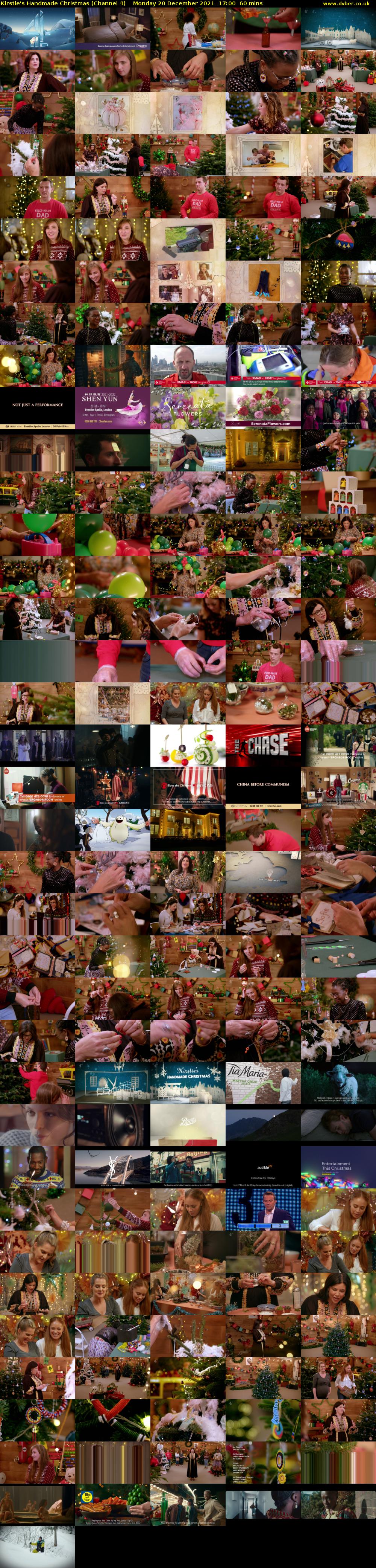 Kirstie's Handmade Christmas (Channel 4) Monday 20 December 2021 17:00 - 18:00