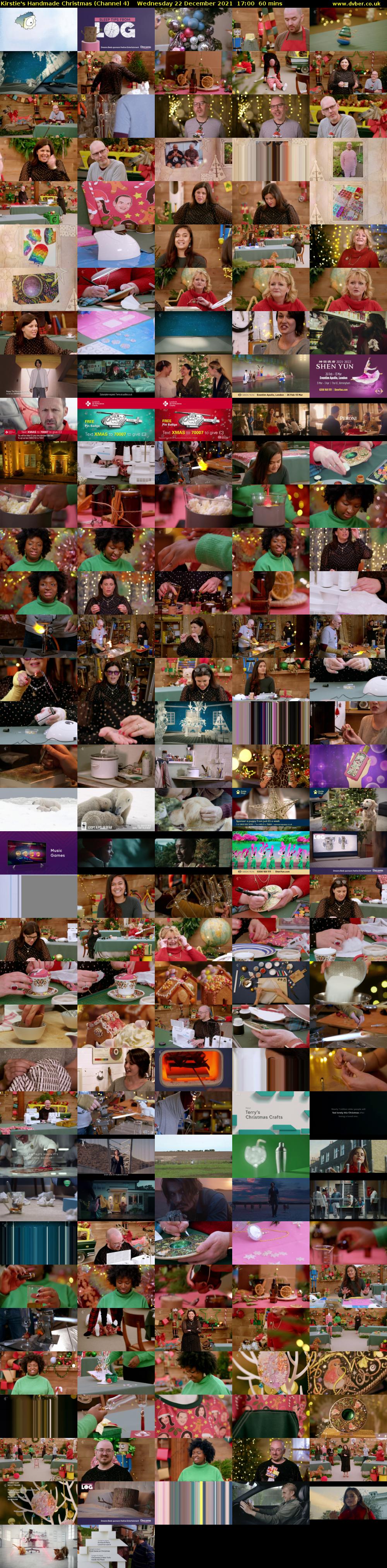 Kirstie's Handmade Christmas (Channel 4) Wednesday 22 December 2021 17:00 - 18:00