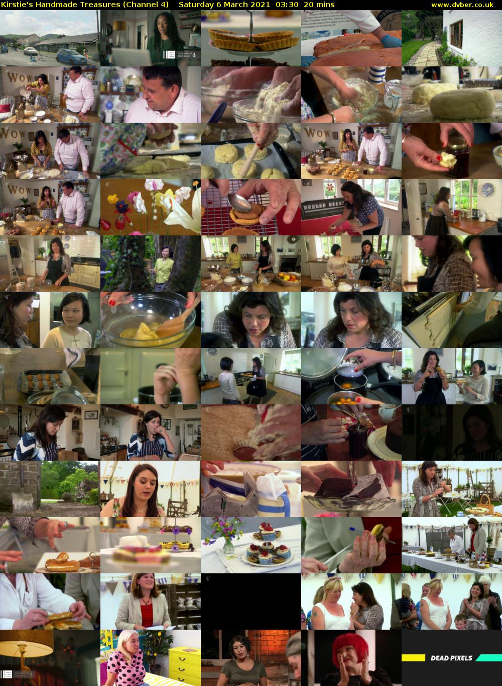 Kirstie's Handmade Treasures (Channel 4) Saturday 6 March 2021 03:30 - 03:50