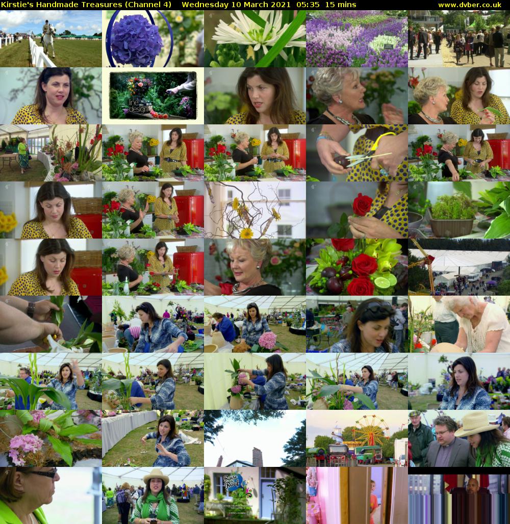 Kirstie's Handmade Treasures (Channel 4) Wednesday 10 March 2021 05:35 - 05:50
