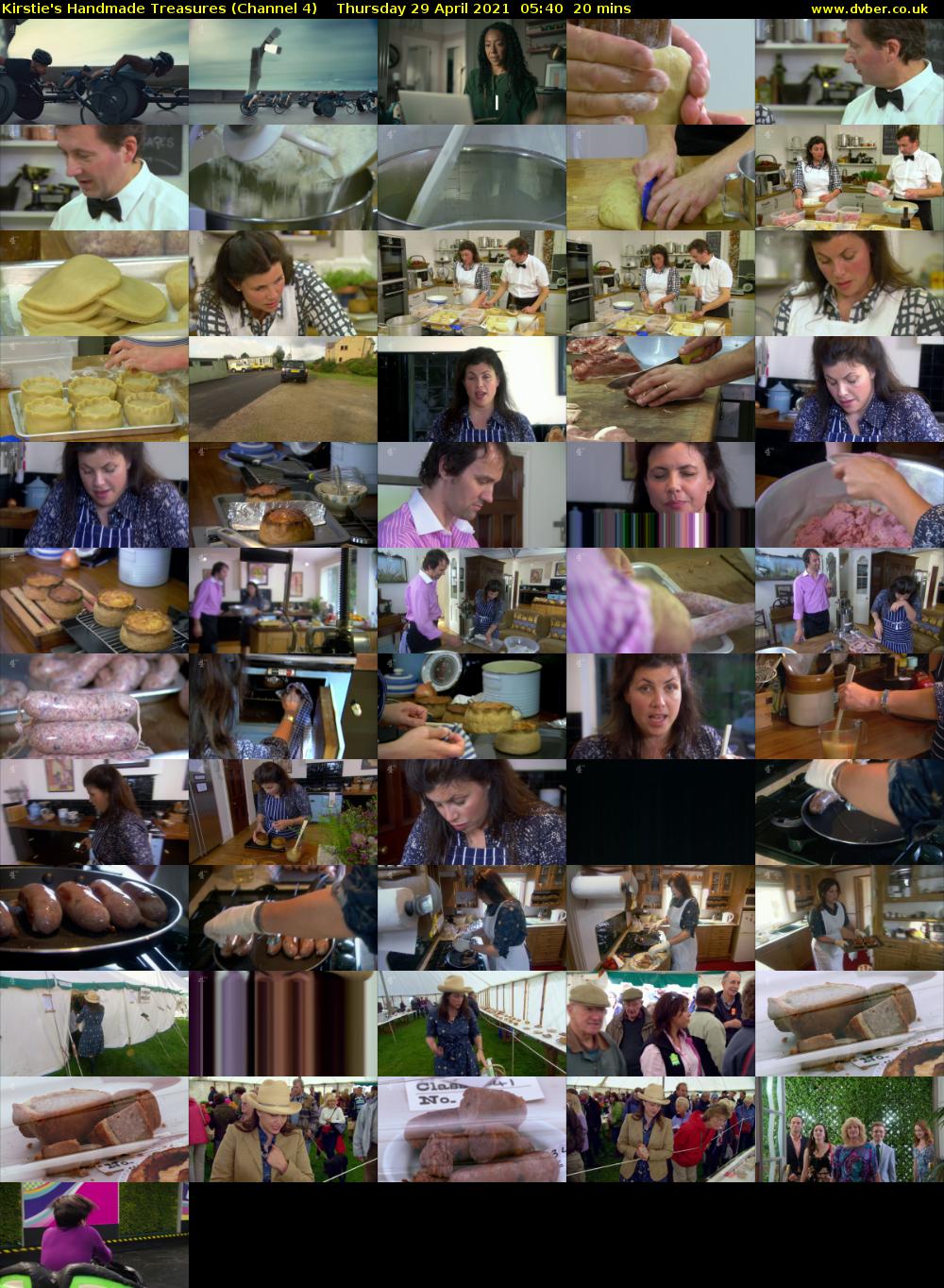 Kirstie's Handmade Treasures (Channel 4) Thursday 29 April 2021 05:40 - 06:00