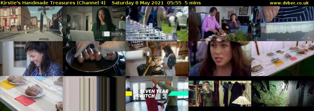 Kirstie's Handmade Treasures (Channel 4) Saturday 8 May 2021 05:55 - 06:00