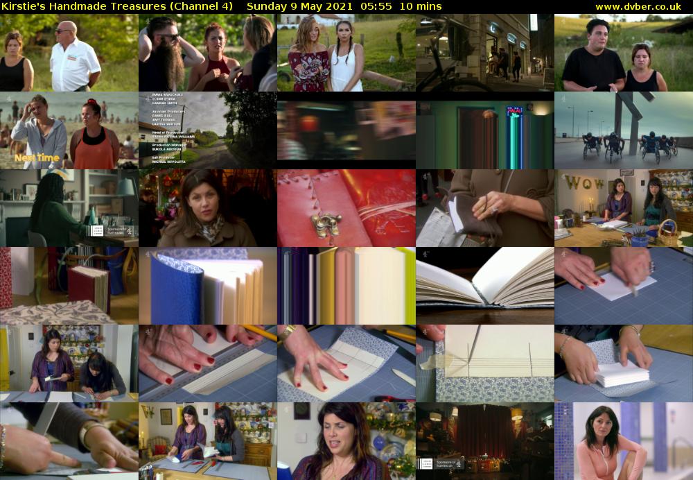 Kirstie's Handmade Treasures (Channel 4) Sunday 9 May 2021 05:55 - 06:05