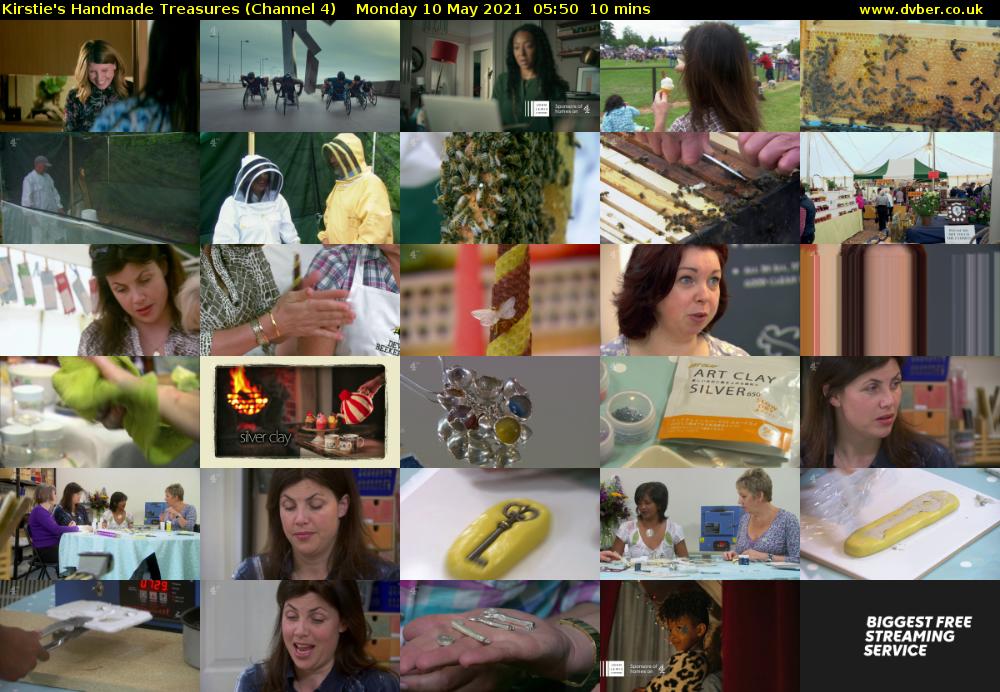Kirstie's Handmade Treasures (Channel 4) Monday 10 May 2021 05:50 - 06:00