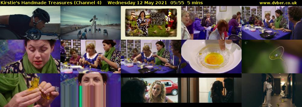 Kirstie's Handmade Treasures (Channel 4) Wednesday 12 May 2021 05:55 - 06:00