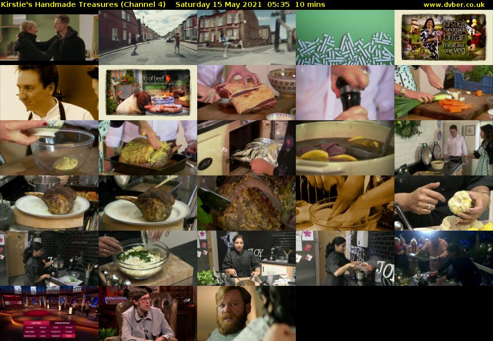 Kirstie's Handmade Treasures (Channel 4) Saturday 15 May 2021 05:35 - 05:45