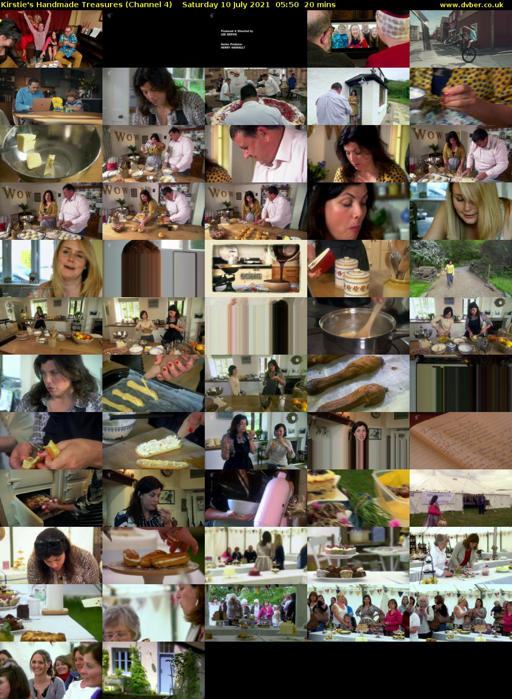 Kirstie's Handmade Treasures (Channel 4) Saturday 10 July 2021 05:50 - 06:10