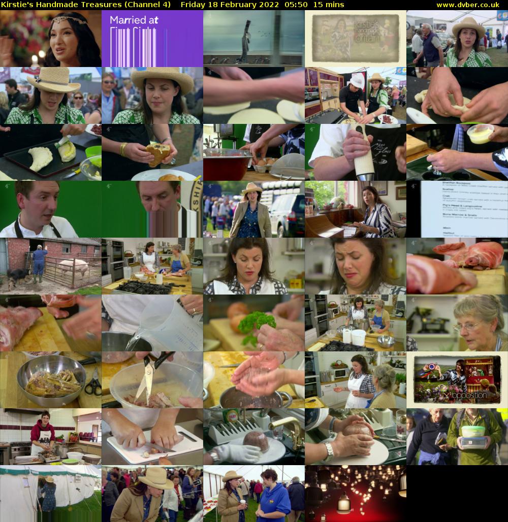 Kirstie's Handmade Treasures (Channel 4) Friday 18 February 2022 05:50 - 06:05