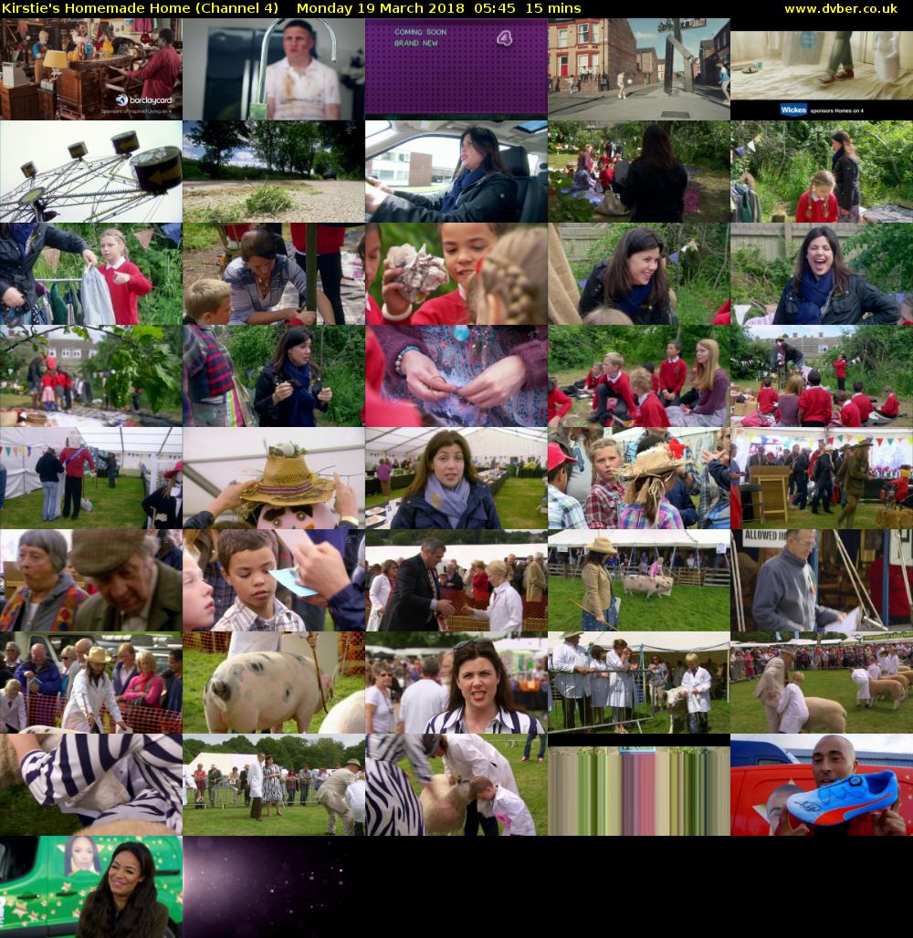 Kirstie's Homemade Home (Channel 4) Monday 19 March 2018 05:45 - 06:00