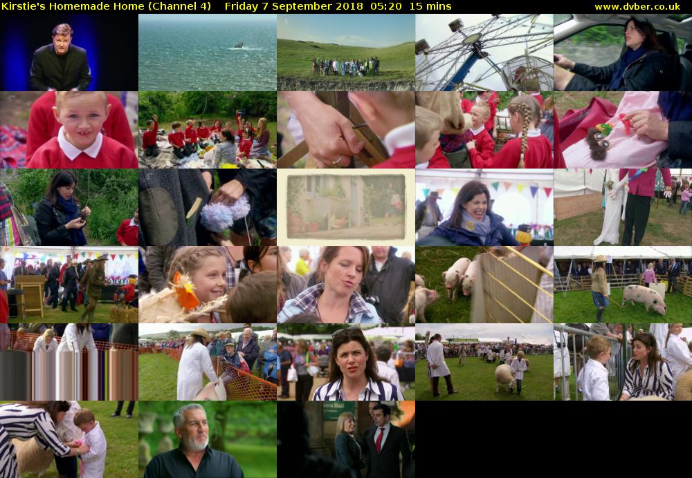 Kirstie's Homemade Home (Channel 4) Friday 7 September 2018 05:20 - 05:35