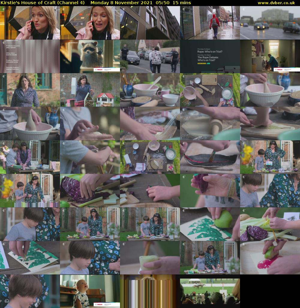 Kirstie's House of Craft (Channel 4) Monday 8 November 2021 05:50 - 06:05