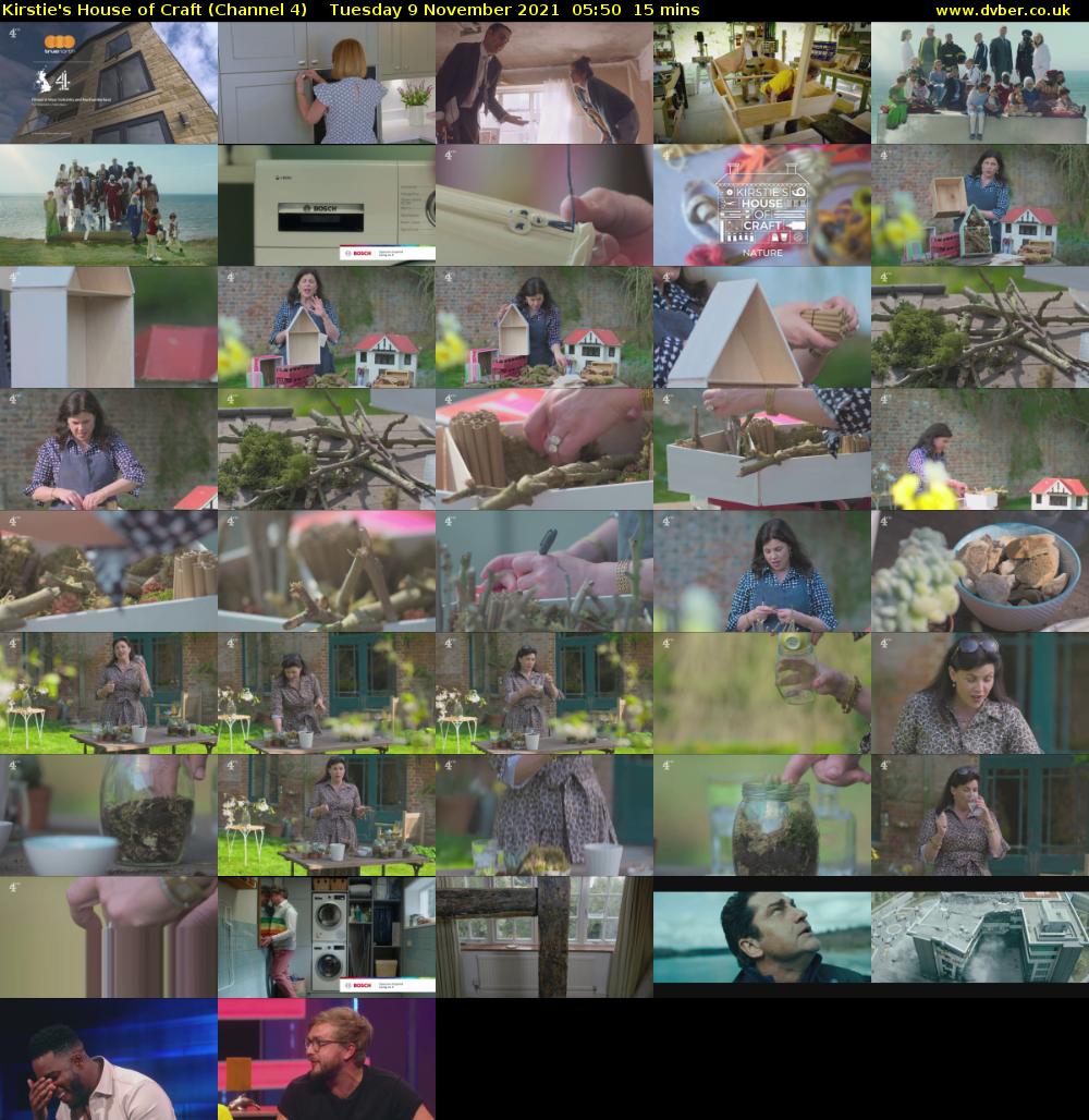 Kirstie's House of Craft (Channel 4) Tuesday 9 November 2021 05:50 - 06:05