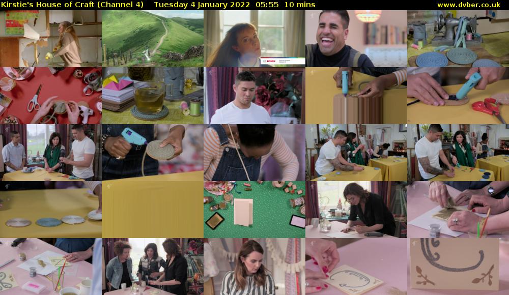 Kirstie's House of Craft (Channel 4) Tuesday 4 January 2022 05:55 - 06:05