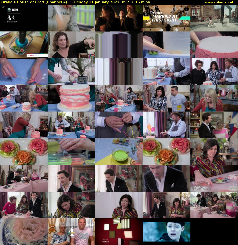Kirstie's House of Craft (Channel 4) Tuesday 11 January 2022 05:50 - 06:05