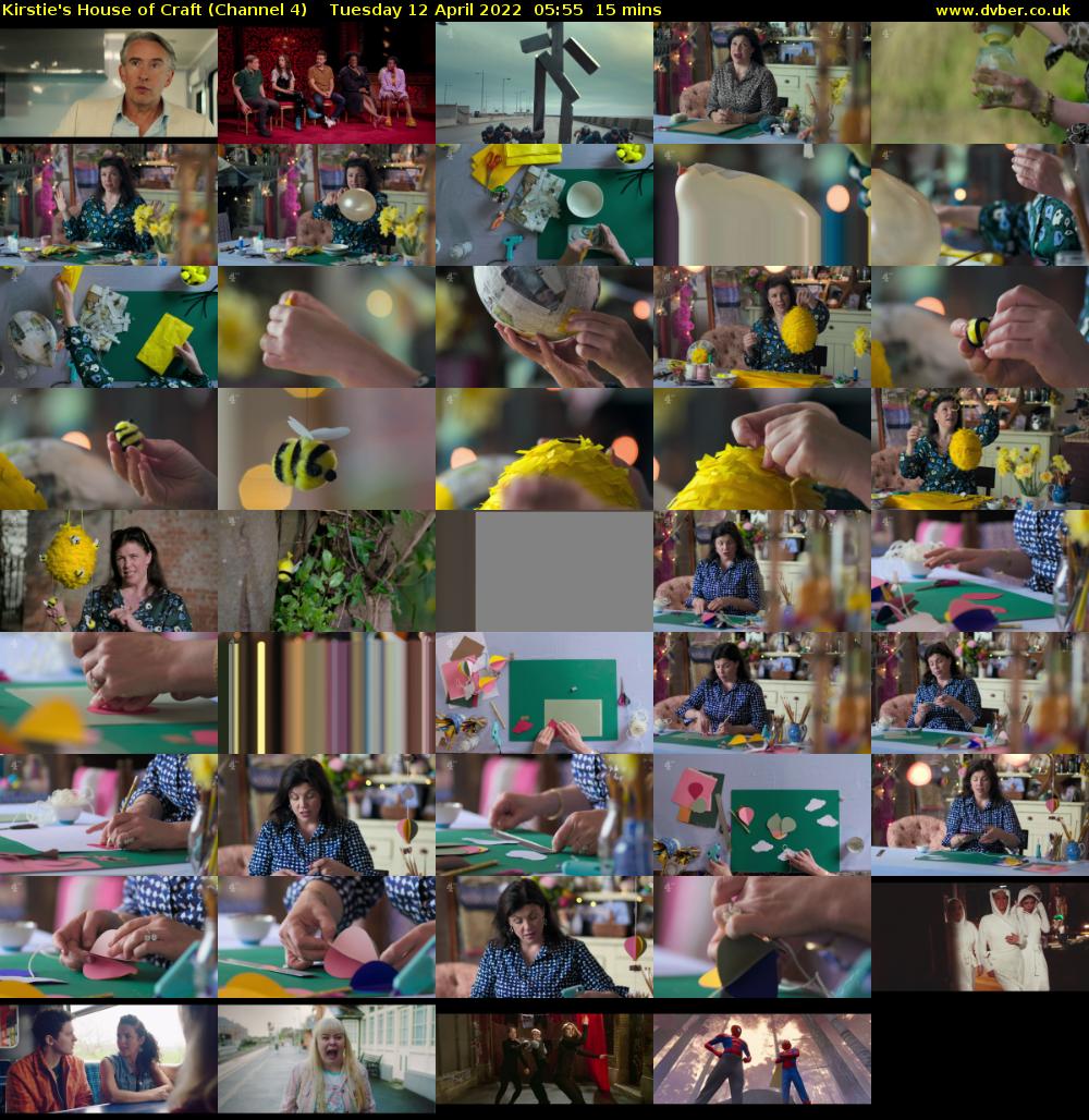 Kirstie's House of Craft (Channel 4) Tuesday 12 April 2022 05:55 - 06:10
